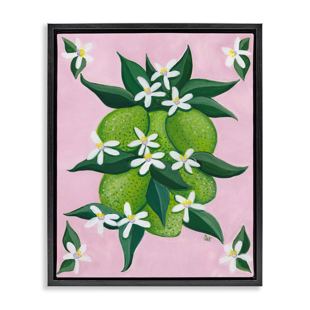 Stupell Industries Botanical Citrus Limes Floating Frame By Sarah Waldron Kimball